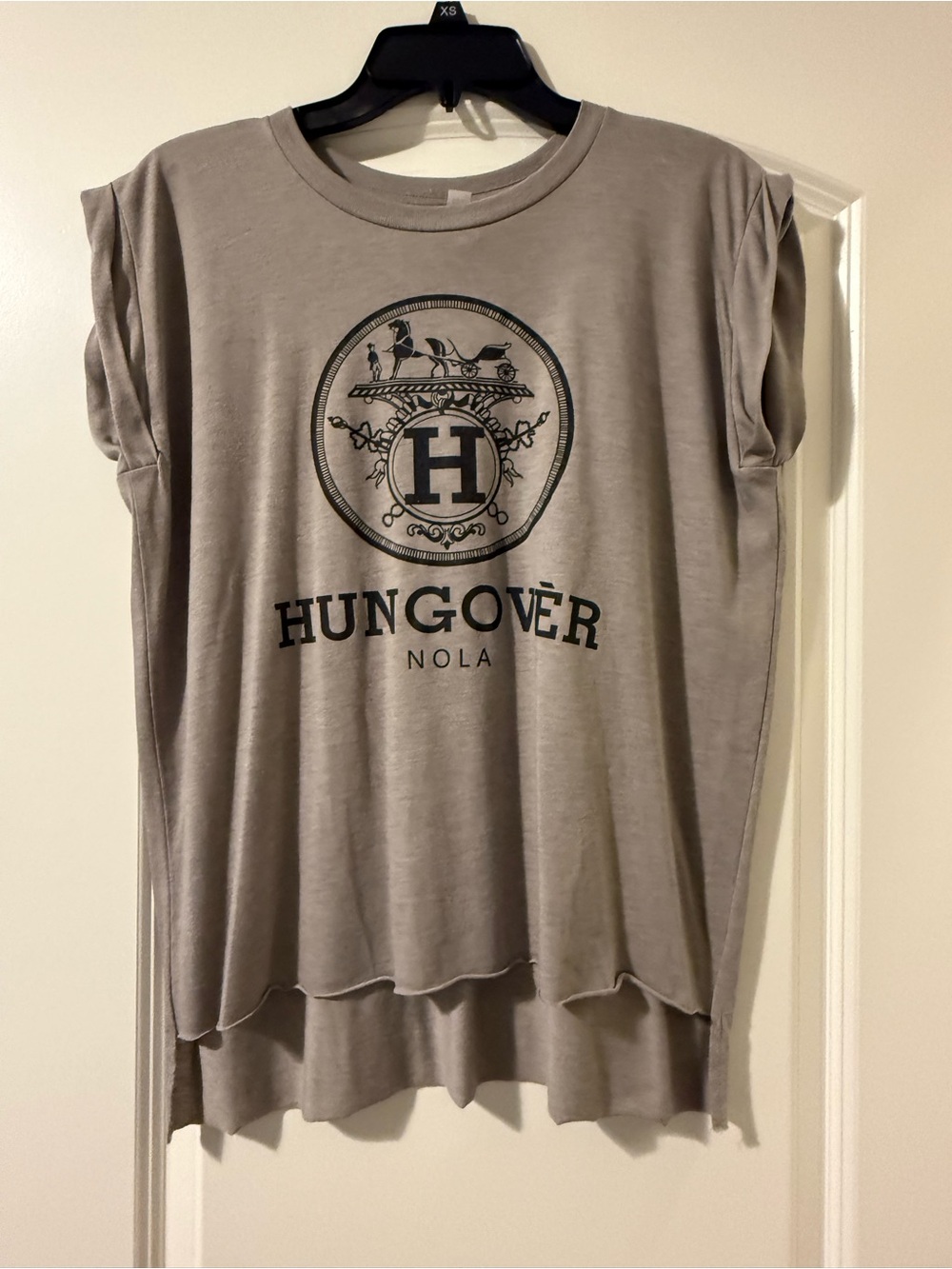 Bella Canvas Taupe Hungover NOLA Graphic Tee